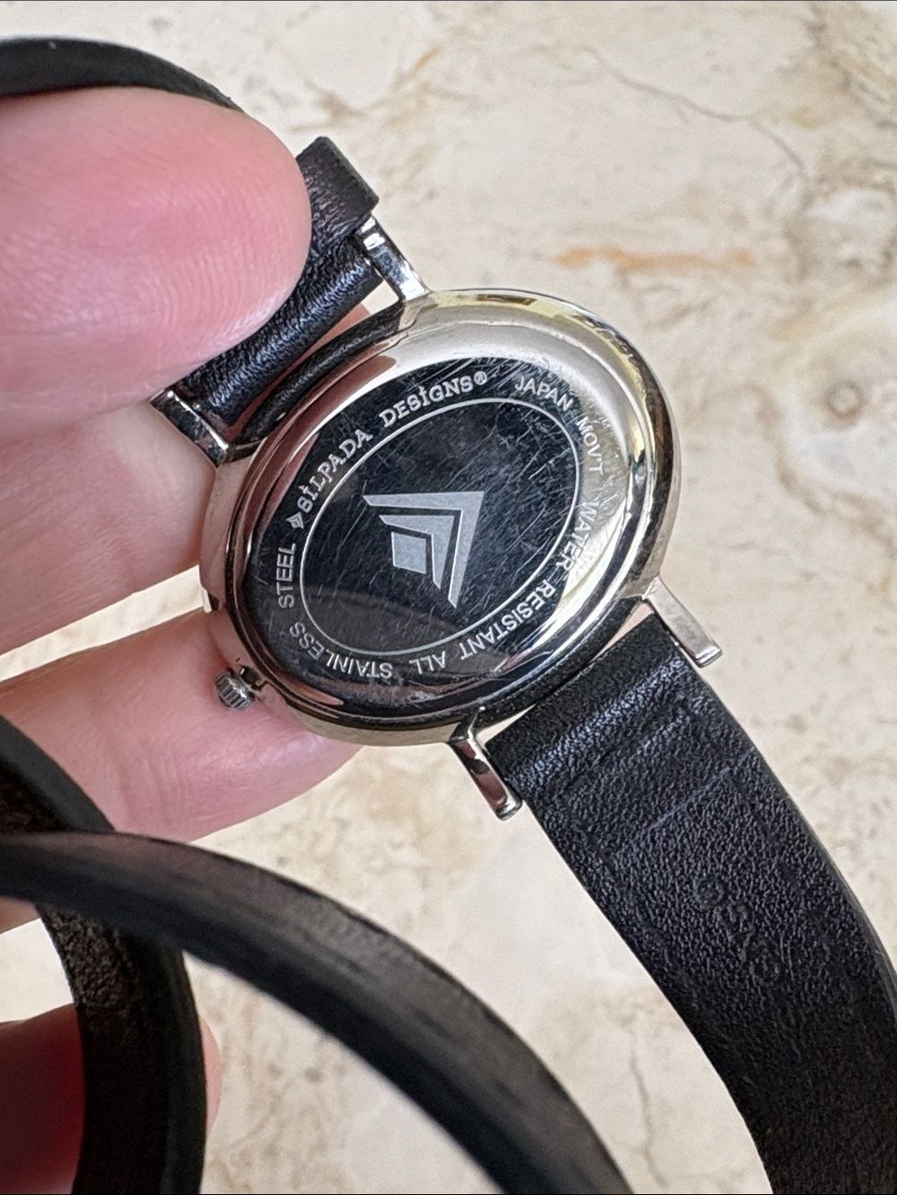 Silpada Double Wrap Leather Watch Leather Strap Stainless Steel Japan Movement - Picture 6 of 10